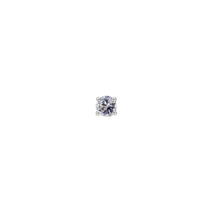 0.04Ct VVS1/F Diamond Solitaire Nose Pin in 18K Gold