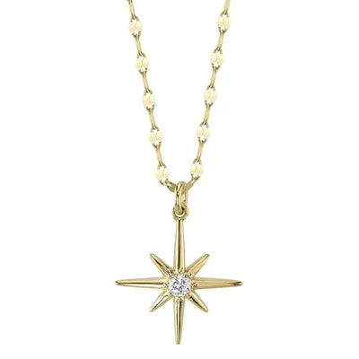 0.08CT DIAMOND NORTH STAR NECKLACE