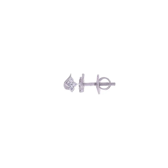 0.11Ct VVS/FG Diamond Earrings in 18K White Gold