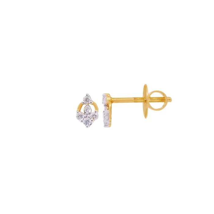 0.14Ct VVS/FG Diamond Earrings in 18K Gold