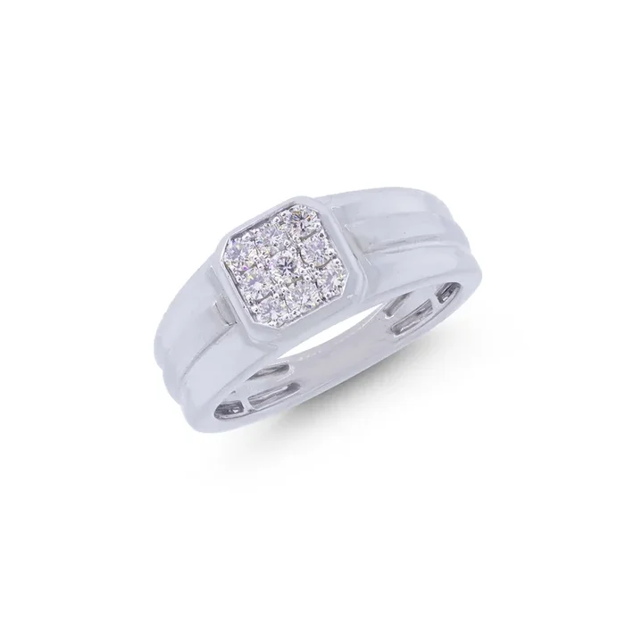 0.27Ct VVS/FG Diamond Ring in 18K White Gold