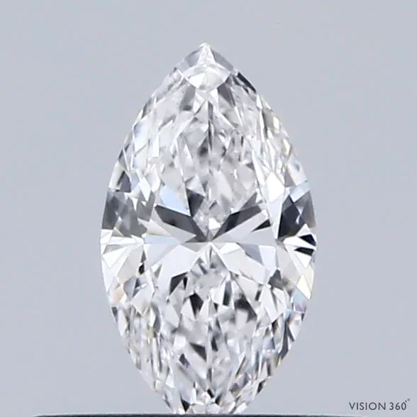 0.33 Carat Marquise Shaped, Ideal Cut, E Color, VVS1 Clarity, IGI Certified Lab Grown Diamond