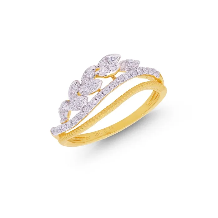0.34Ct VVS/FG Diamond Ring in 18K Gold