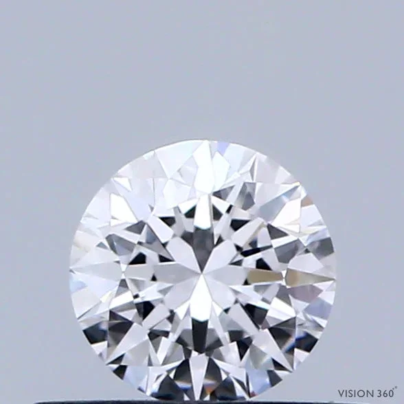 0.37 Carat Round Shaped, Very Good Cut, D Color, VVS2 Clarity, IGI Certified Lab Grown Diamond