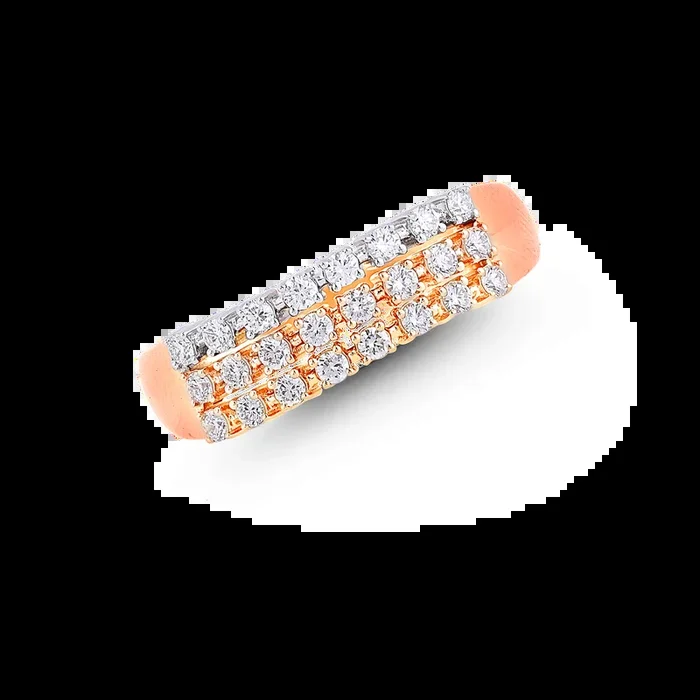 0.41Ct VVS/FG Diamond Ring in 18K Rose Gold