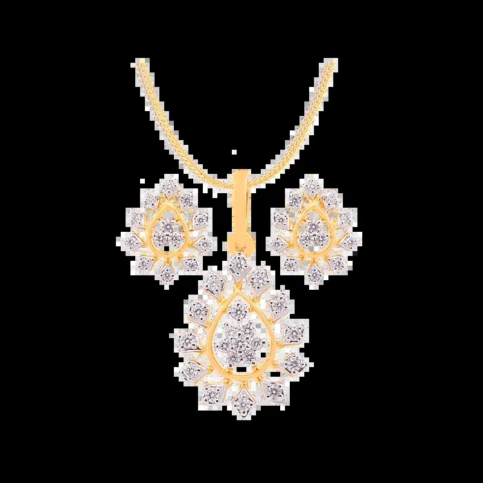 0.42Ct VVS/FG Diamond Pendant Set in 18K Gold