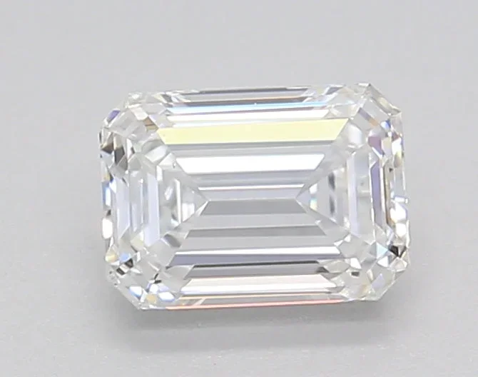 0.52 Carat Emerald Shaped, Ideal Cut, E Color, VS2 Clarity, GIA Certified Lab Grown Diamond