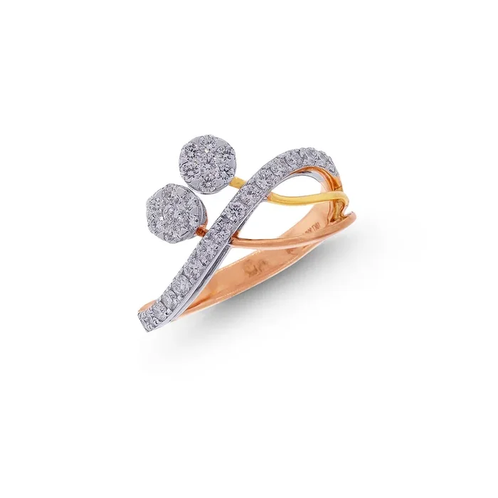 0.52Ct VVS/FG Diamond Ring in 18K Rose Gold