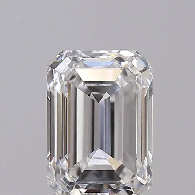 0.70 Carat Emerald Shaped, Ideal Cut, E Color, VVS2 Clarity, IGI Certified Lab Grown Diamond