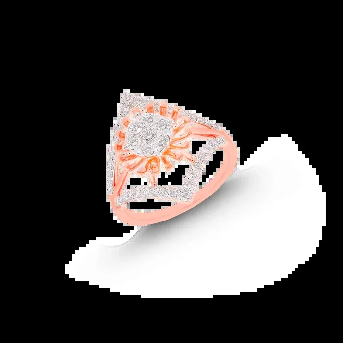 0.70Ct VVS/FG Diamond Ring in 18K Rose Gold