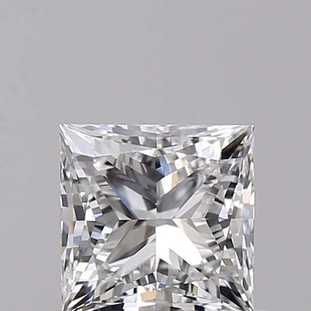 0.71 Carat Princess Shaped, Ideal Cut, E Color, VVS1 Clarity, IGI Certified Lab Grown Diamond