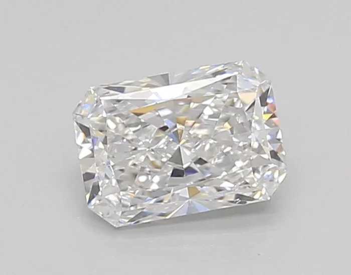 0.71 Carat Radiant Shaped, Ideal Cut, D Color, VS2 Clarity, IGI Certified Lab Grown Diamond
