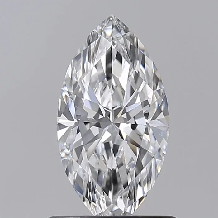 0.72 Carat Marquise Shaped, Ideal Cut, D Color, VVS2 Clarity, IGI Certified Lab Grown Diamond