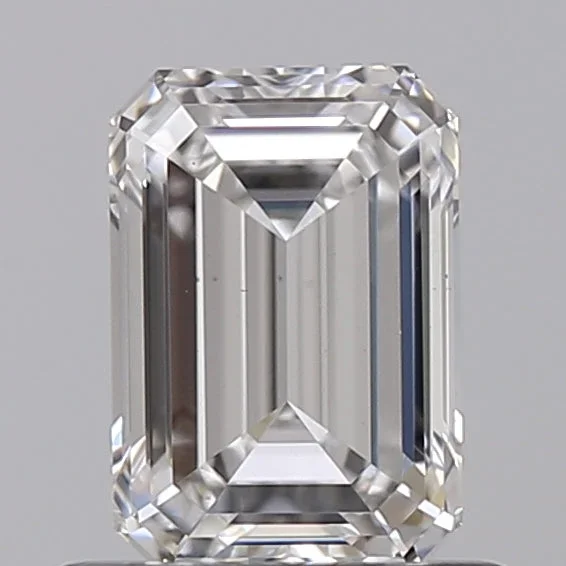 0.73 Carat Emerald Shaped, Ideal Cut, G Color, VS2 Clarity, IGI Certified Lab Grown Diamond