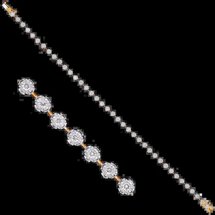 0.75Ct VS/GHI Diamond Bracelet in 18K Gold