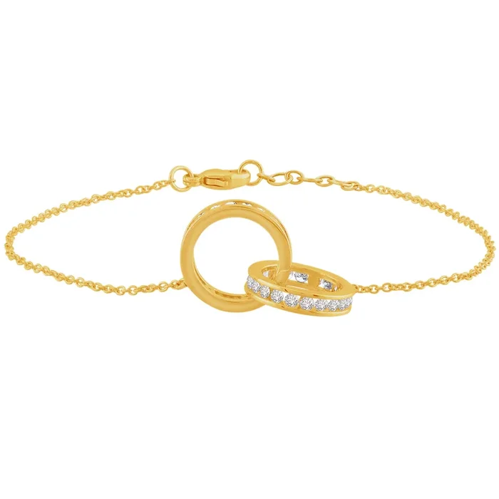0.76Ct VVS/FG Diamond Bracelet in 18K Gold
