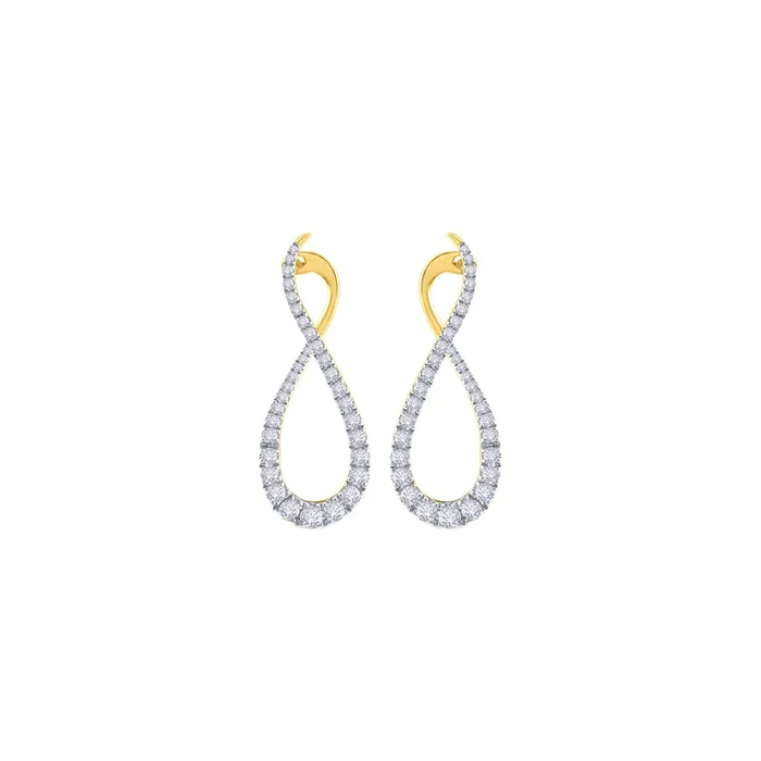 0.76Ct VVS/FG Diamond Clipon Earrings in 18K Gold