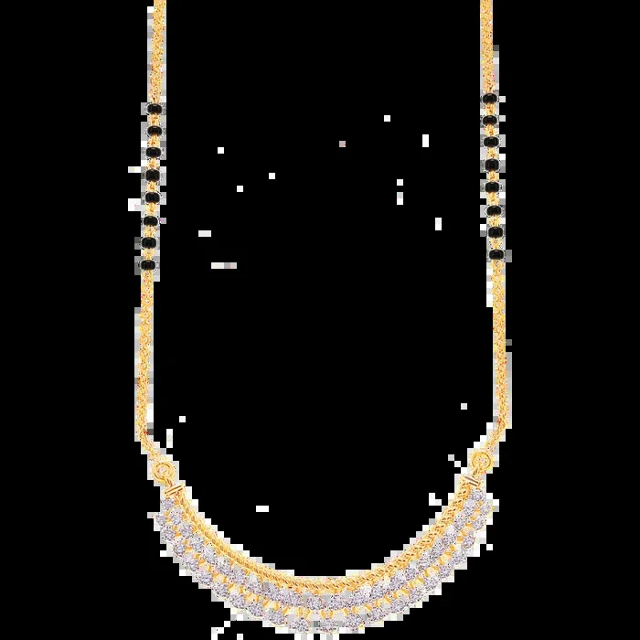 0.87Ct VVS/FG Diamond Mangalsutra in 18K Gold