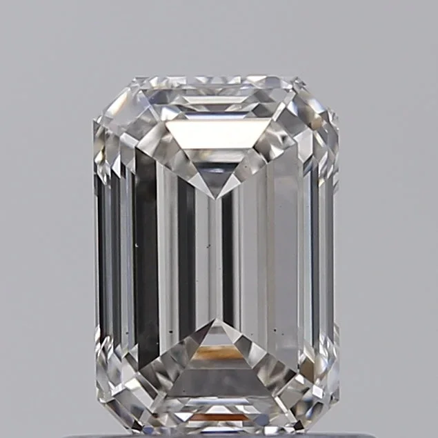 0.92 Carat Emerald Shaped, Ideal Cut, G Color, VS1 Clarity, IGI Certified Lab Grown Diamond