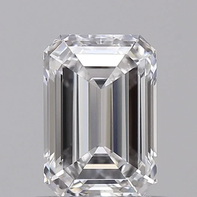 0.93 Carat Emerald Shaped, Ideal Cut, D Color, VVS2 Clarity, IGI Certified Lab Grown Diamond