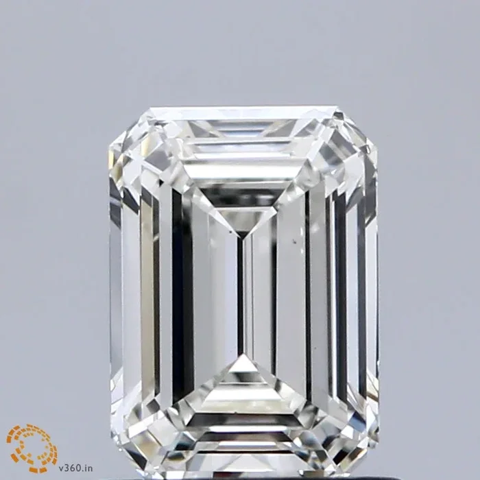 0.95 Carat Emerald Shaped, Ideal Cut, G Color, VS1 Clarity, IGI Certified Lab Grown Diamond