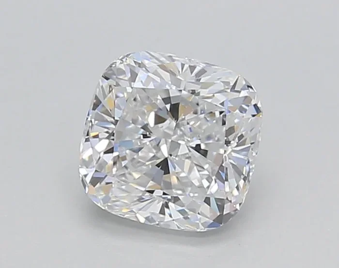 0.97 Carat Cushion Shaped, Ideal Cut, D Color, VS1 Clarity, IGI Certified Lab Grown Diamond