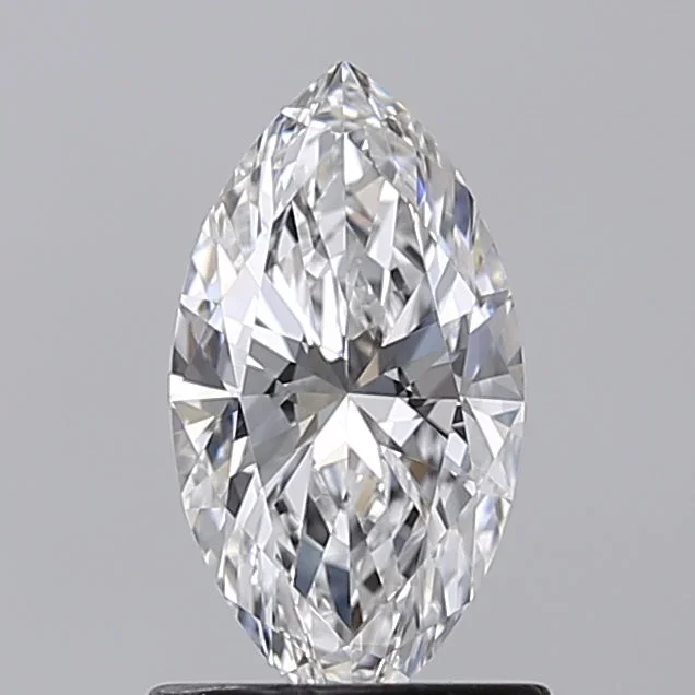 0.98 Carat Marquise Shaped, Ideal Cut, E Color, VVS2 Clarity, GIA Certified Lab Grown Diamond
