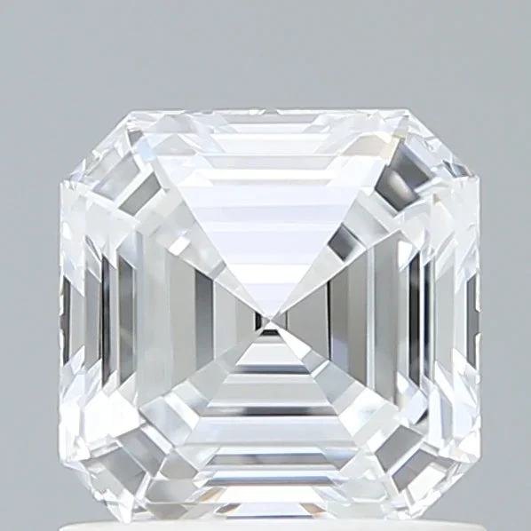 1.00 Carat Asscher Shaped, Ideal Cut, E Color, VVS2 Clarity, IGI Certified Lab Grown Diamond