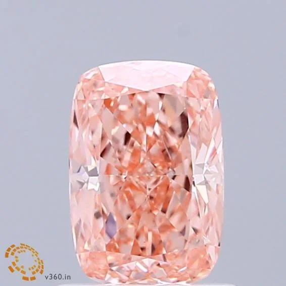 1.01 Carat Cushion Shaped, Ideal Cut, FANCY VIVID PINK Color, VS2 Clarity, IGI Certified Lab Grown Diamond