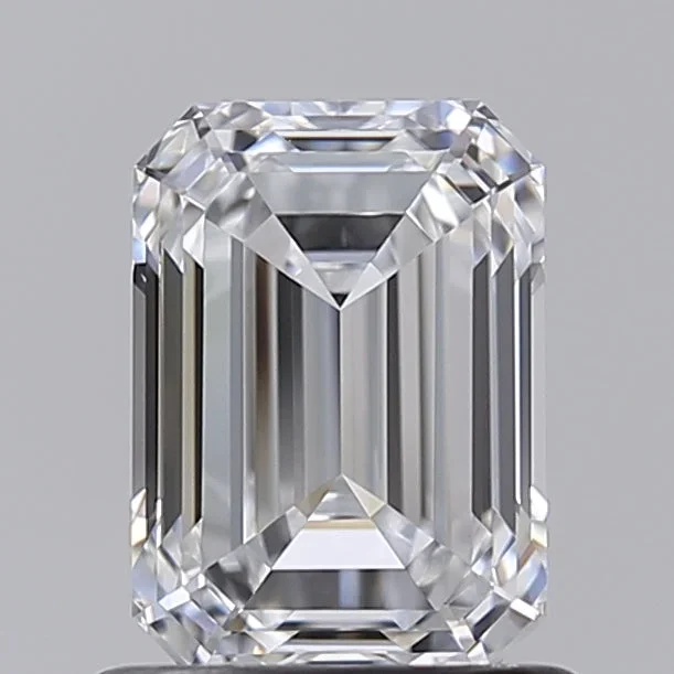 1.02 Carat Emerald Shaped, Ideal Cut, D Color, VVS1 Clarity, IGI Certified Lab Grown Diamond