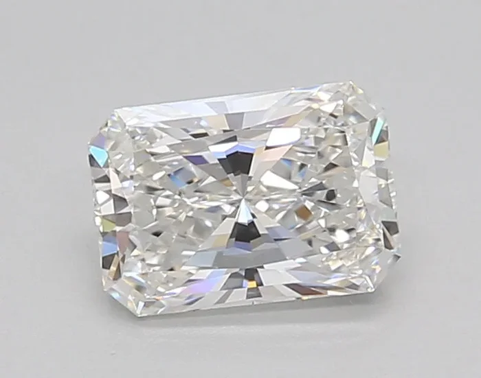 1.02 Carat Radiant Shaped, Ideal Cut, E Color, VVS2 Clarity, GIA Certified Lab Grown Diamond