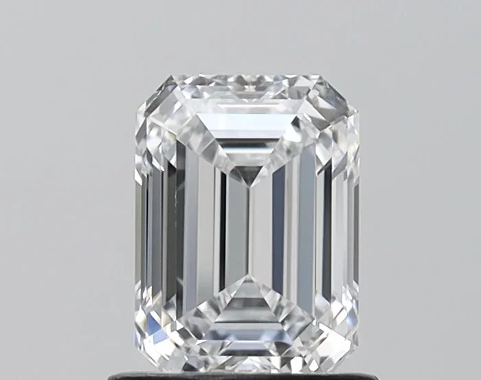 1.07 Carat Emerald Shaped, Very Good Cut, D Color, VVS1 Clarity, IGI Certified Lab Grown Diamond