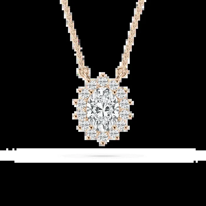 1 ¼ ctw Oval and Round Lab Grown Diamond Star Pendant – 18 Inches