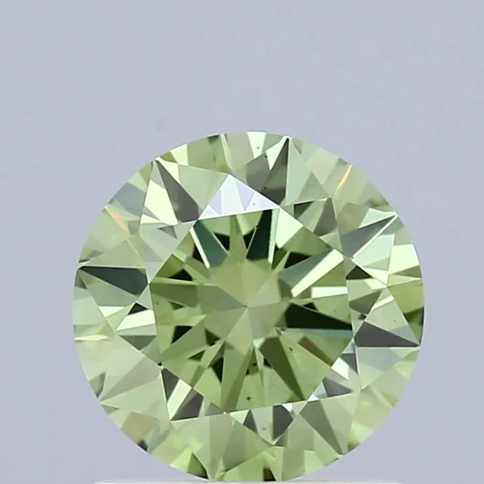 1.10 Carat Round Shaped, Ideal Cut, FANCY VIVID GREEN Color, VS2 Clarity, IGI Certified Lab Grown Diamond