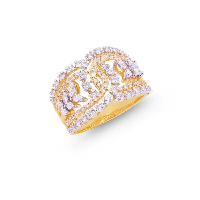 1.27Ct VVS/FG Diamond Ring in 18K Gold