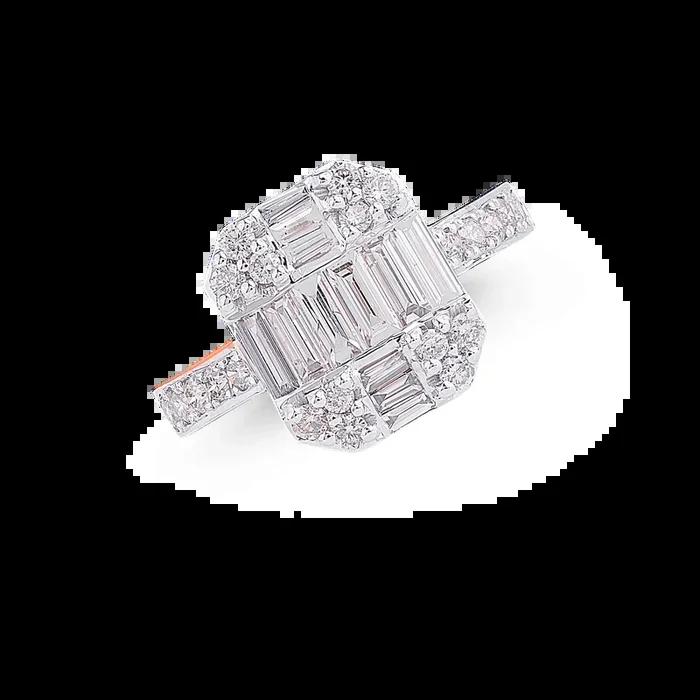 1.28CTW SI/IJ Diamond Ring in 14K Rose Gold