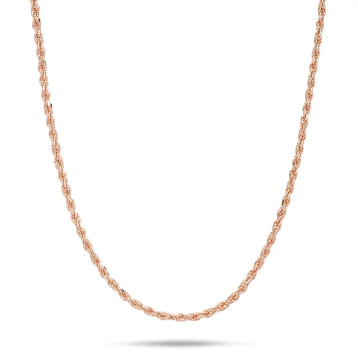 1.2mm Flex Rope Chain in Rose Gold
