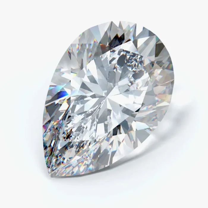 1.34 Carat Pear Shaped, Ideal Cut, D Color, VS1 Clarity, IGI Certified Lab Grown Diamond