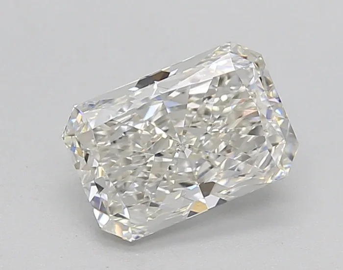 1.35 Carat Radiant Shaped, Ideal Cut, G Color, VVS2 Clarity, IGI Certified Lab Grown Diamond