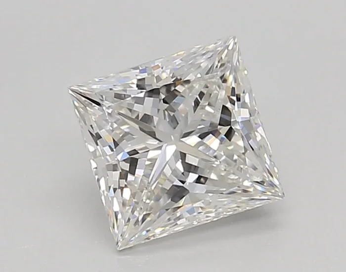 1.37 Carat Princess Shaped, Ideal Cut, F Color, VS1 Clarity, IGI Certified Lab Grown Diamond
