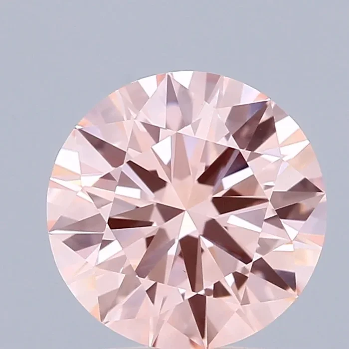 1.40 Carat Round Shaped, Excellent Cut, FANCY INTENSE PINK Color, VS1 Clarity, IGI Certified Lab Grown Diamond