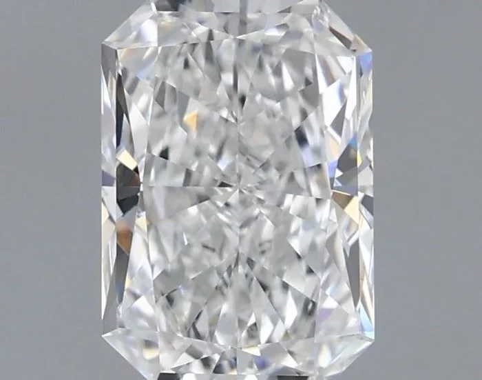 1.42 Carat Radiant Shaped, Excellent Cut, E Color, VVS2 Clarity, IGI Certified Lab Grown Diamond