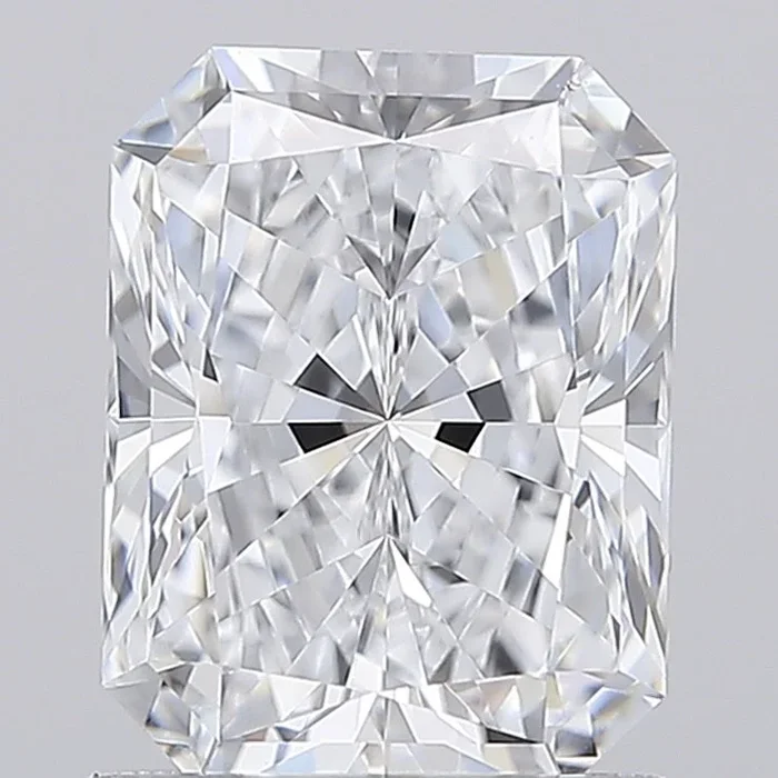 1.43 Carat Radiant Shaped, Very Good Cut, D Color, VS1 Clarity, IGI Certified Lab Grown Diamond