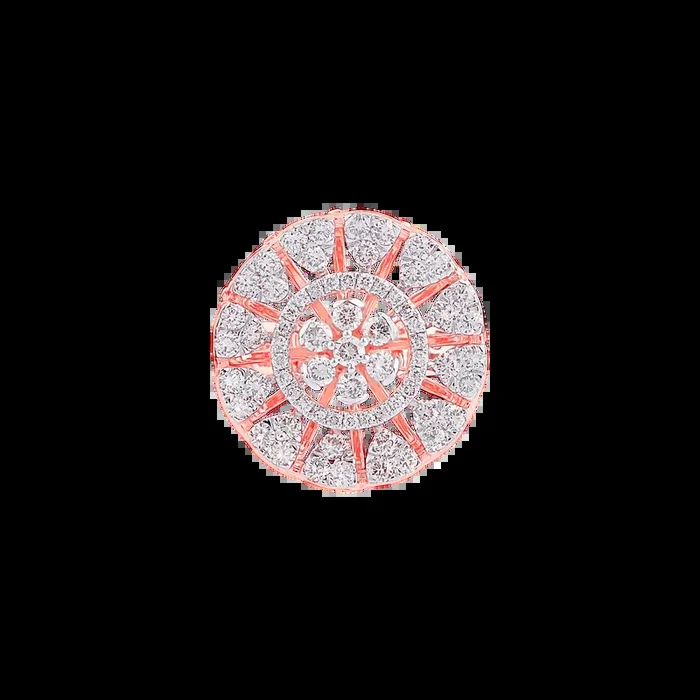 1.47Ct VS/GH Diamond Ring in 14K Rose Gold