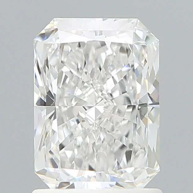 1.49 Carat Radiant Shaped, Ideal Cut, D Color, VVS2 Clarity, IGI Certified Lab Grown Diamond