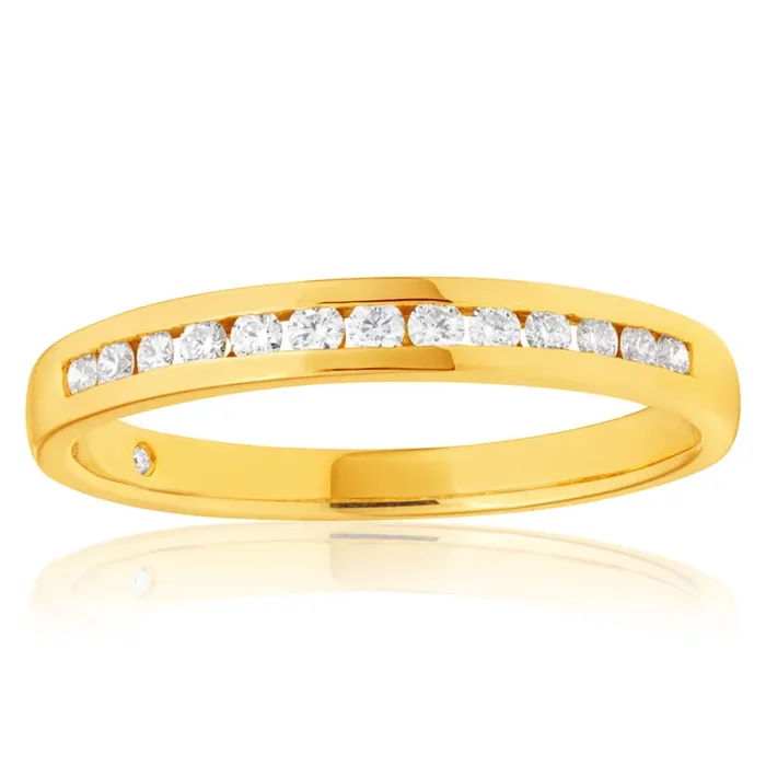 1/5 Carat Flawless Cut 18ct Yellow Gold Diamond Ring