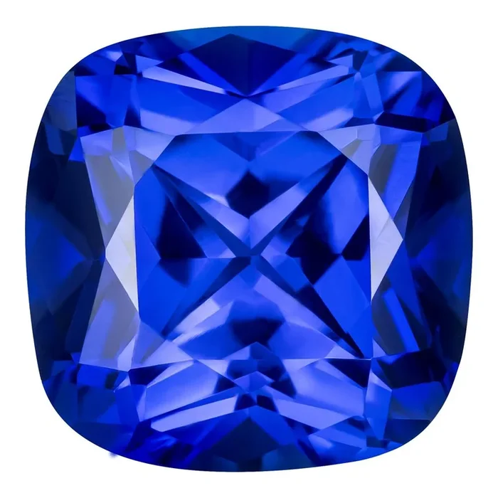 1.50 Carat Cushion Cut Lab-Created Blue Sapphire