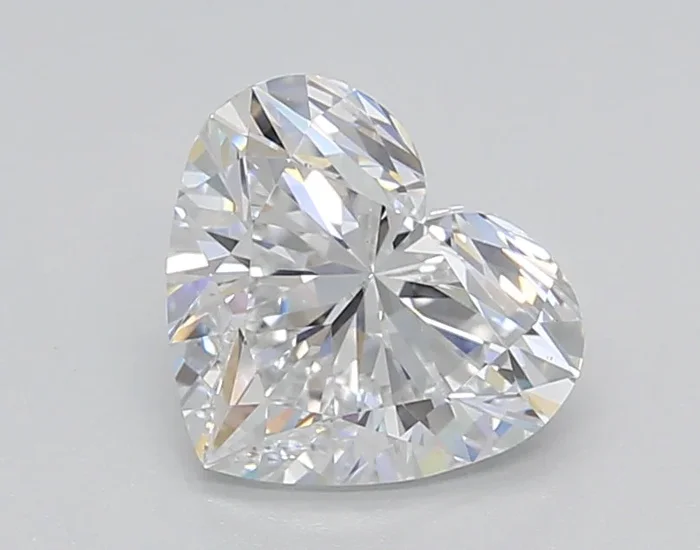 1.50 Carat Heart Shaped, Ideal Cut, D Color, VS1 Clarity, GIA Certified Lab Grown Diamond