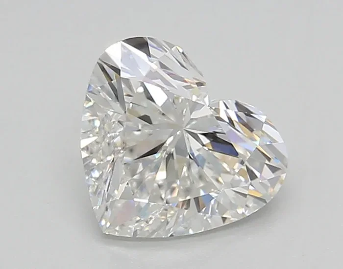1.50 Carat Heart Shaped, Ideal Cut, F Color, VS2 Clarity, GIA Certified Lab Grown Diamond