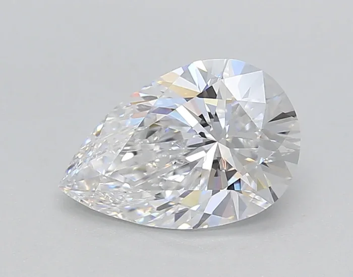 1.50 Carat Pear Shaped, Ideal Cut, E Color, IF Clarity, IGI Certified Lab Grown Diamond